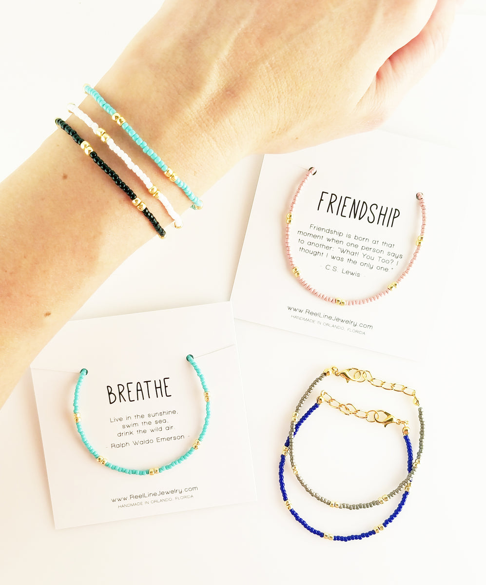 Friendship Bracelet Gift For Best Friend Glitter Wrist Jewelry