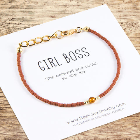 Jewel Girl Boss Bracelet - Inspirational Jewelry