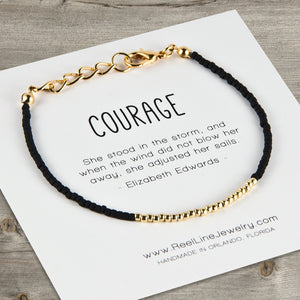 Minimalist  Courage Bracelet