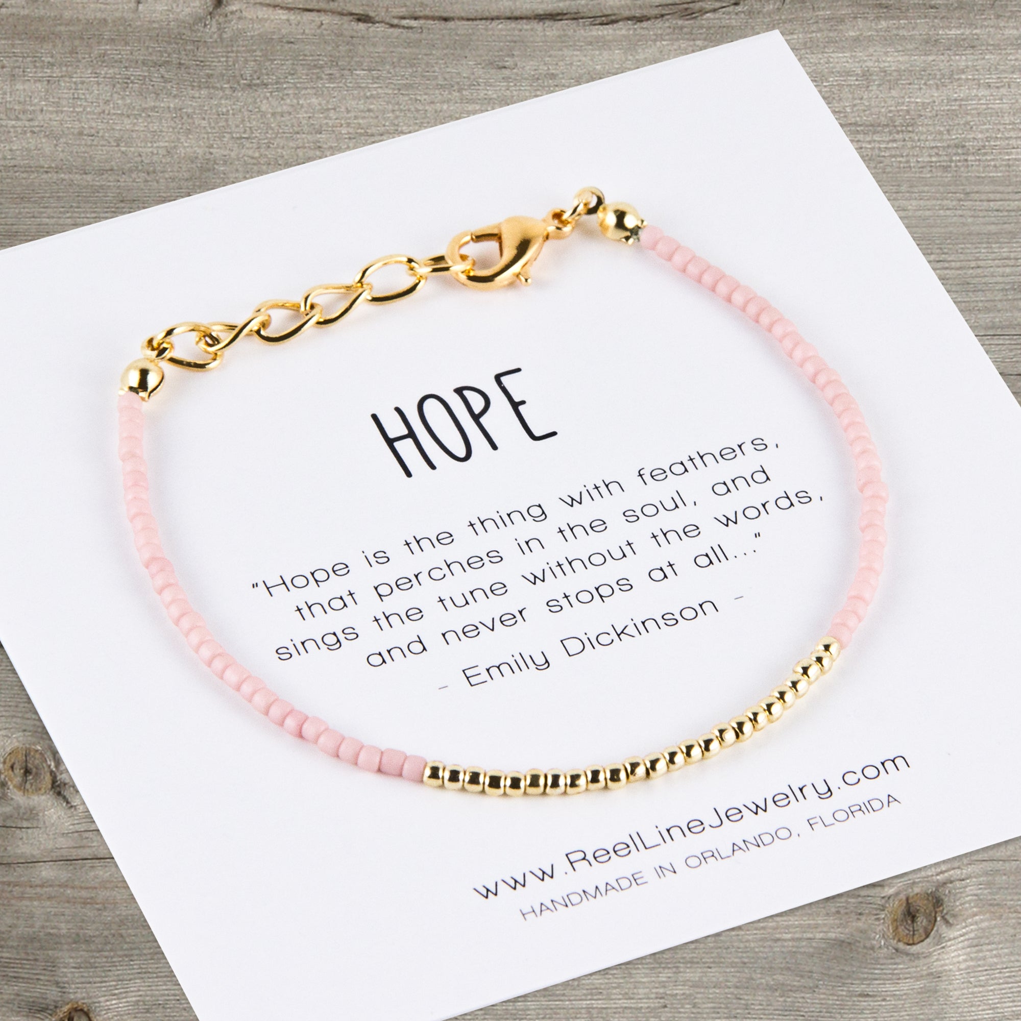 Minimalist  Hope Bracelet