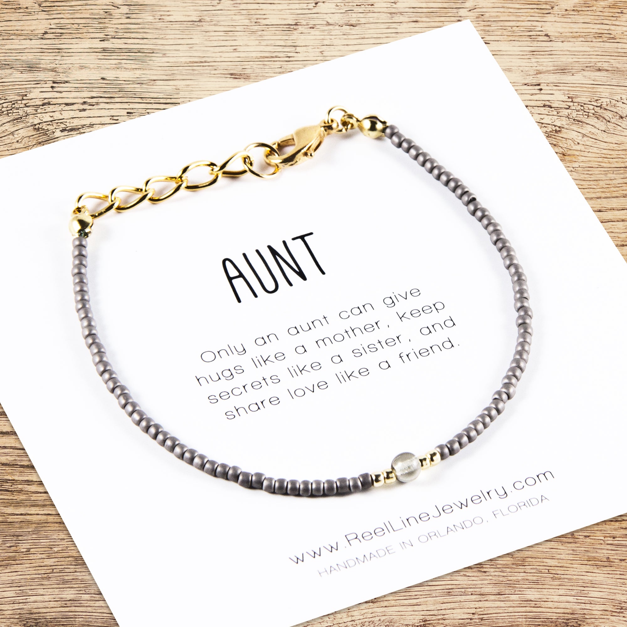Joma Jewellery Gold A Little 'Best Auntie' Bracelet 6180 – Monaghans  Jewellers
