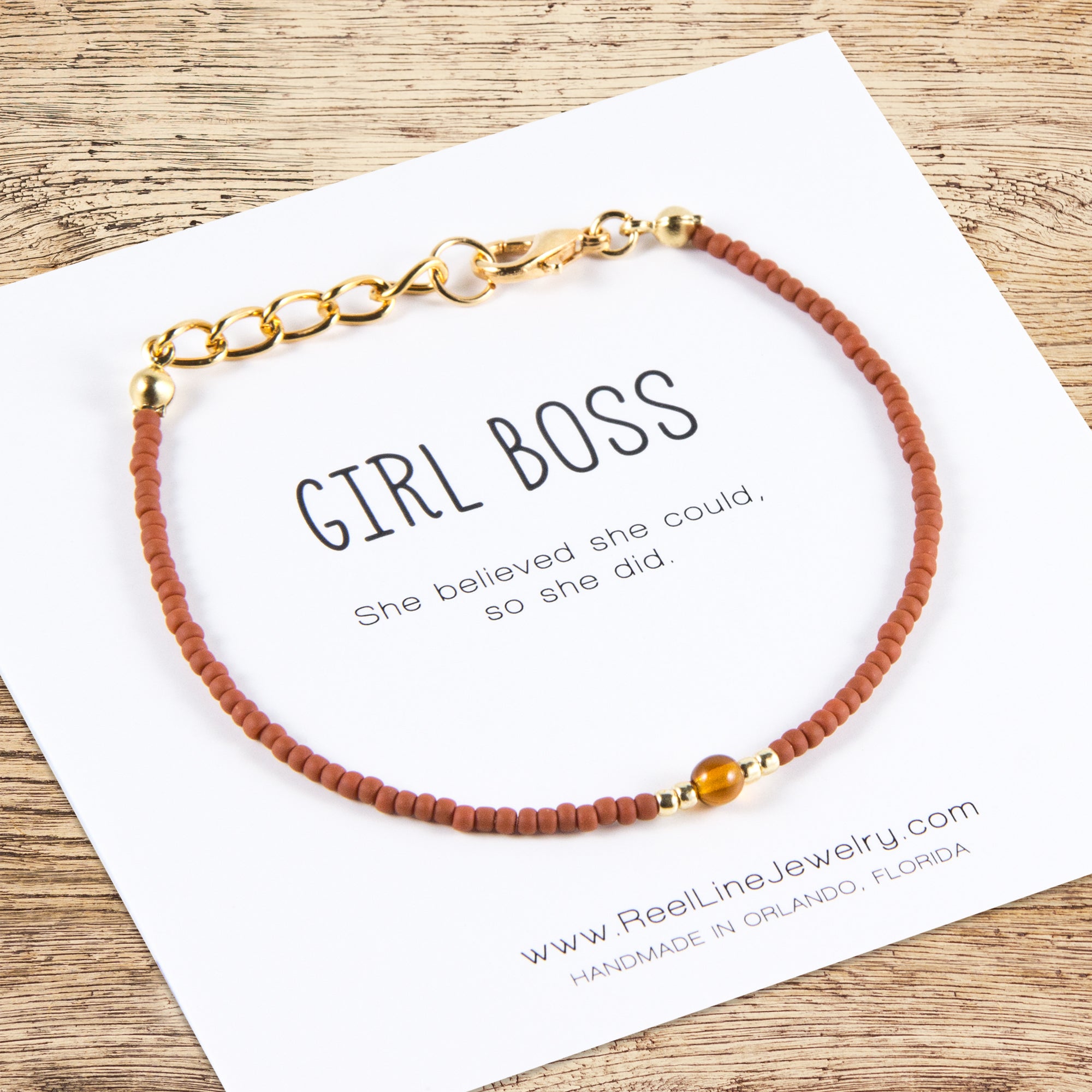 Jewel Girl Boss Bracelet - Inspirational Jewelry