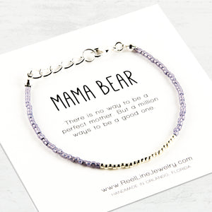 Minimalist Mama Bear Bracelet