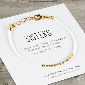 Minimalist  Sister Bracelet